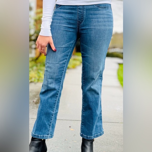 SPANX Kick Flare Jeans - Vintage Indigo - L - Picture 1 of 5